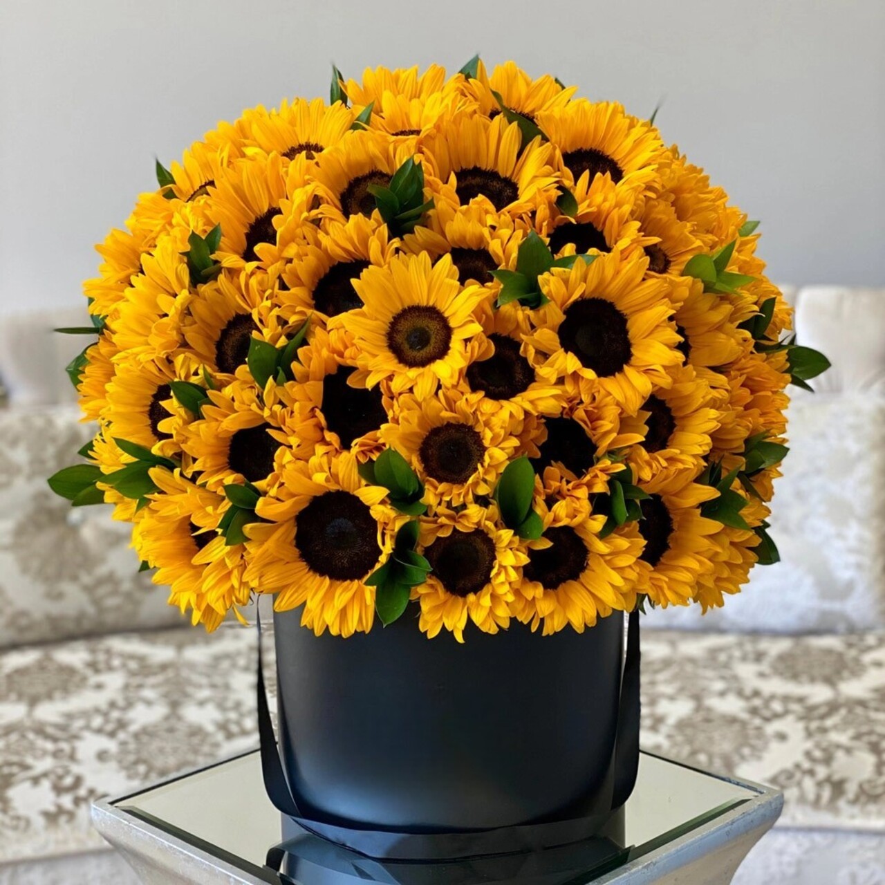50 Sunflowers In Signature Box